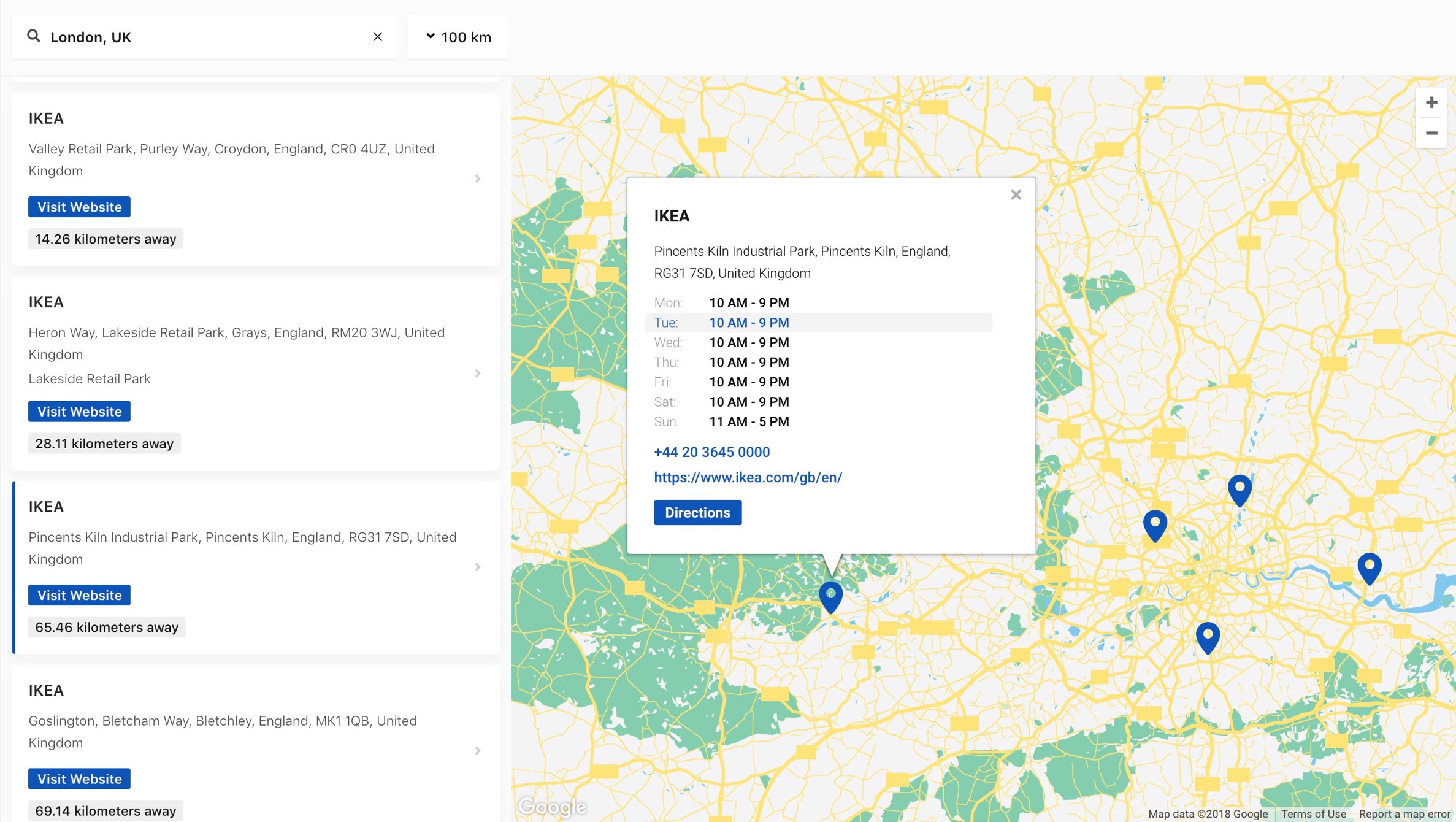 Store Locator Demo for sites StoreRocket
